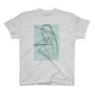 obosa_DENS/SABEAR_shop ＠SUZURIのrough drawing girl-1_ウェア Regular Fit T-Shirt