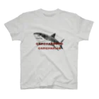 nemunoki paper itemのホホジロザメ（したたるロゴ） スタンダードTシャツ