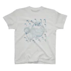 コミミの興奮ポメ(青線画) スタンダードTシャツ