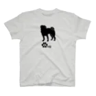 bow and arrow のパグ犬 スタンダードTシャツ