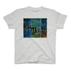 art-Laboのゴッホ 【世界の名画】 ローヌ川の星月夜 ポスト印象派 絵画 美術 art Regular Fit T-Shirt