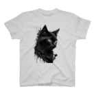 keitkulithの黒猫インクアートver01 スタンダードTシャツ