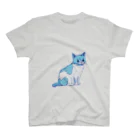 もちけらの水色の猫ちゃん Regular Fit T-Shirt