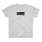 Mappila SHOPのFlatearth Box Logo (BLACK) フラットアース ボックスロゴ(ブラック) Regular Fit T-Shirt