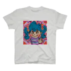 にじわたりねこのかわいい心　女の子イラスト スタンダードTシャツ