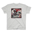 大正ロマン・昭和モダンの日本の妖怪　天狗の墨絵 Regular Fit T-Shirt