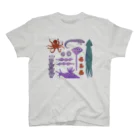 水島ひねのSea Creatures Regular Fit T-Shirt