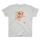 もけけ工房 SUZURI店の雷神千坊 Regular Fit T-Shirt