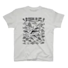 猫と釣り人のSaltwater fish_3K スタンダードTシャツ