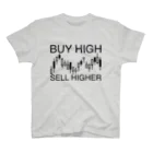 AURA_HYSTERICAのBuy high, sell higher Regular Fit T-Shirt