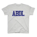 ABDL wearのABDL カレッジ（ネイビーロゴ） スタンダードTシャツ