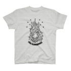 7IRO GLAMOUROUSのノエル・デストロイ・クラッシャー線画Tシャツ淡色 Regular Fit T-Shirt
