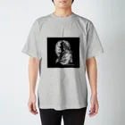 切り絵作家　MiHoの憂いの人魚姫・黒 Regular Fit T-Shirt