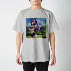 未来アニメスタジオのAIキャラクター2 Regular Fit T-Shirt