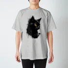 keitkulithの黒猫インクアートver01 スタンダードTシャツ