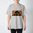 ほのぼのの魔女っ子MEGU ハロウイン風 Regular Fit T-Shirt