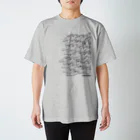 Parasol Crusherの群れ (黒) スタンダードTシャツ