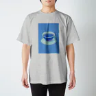 きのうの雑貨店の喫茶店の青い紅茶 Regular Fit T-Shirt