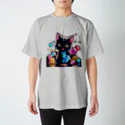 こひさま ショップ - 陽だまりの笑顔のねこのさふぁいあ Regular Fit T-Shirt