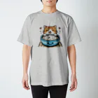 ねこてぃーしゃつ特集のごはんねこ スタンダードTシャツ