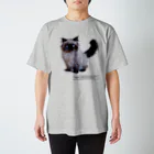 こたつのヒマラヤン　猫　ばむせはシールポイント スタンダードTシャツ