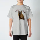えみちーず（元野良と保護猫の為に🐾）のモグモグさくらちゃん(サビ) スタンダードTシャツ