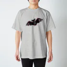 水島ひねの黒蝙蝠 Regular Fit T-Shirt