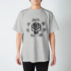 Ａ’ｚｗｏｒｋＳのPAISLEY SKULL MONO BLK スタンダードTシャツ