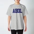 ABDL wearのABDL カレッジ（ネイビーロゴ） スタンダードTシャツ