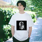 切り絵作家　MiHoの憂いの人魚姫・黒 Regular Fit T-Shirt