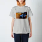 FK7 HONDAのスポーツカーTシャツ　夕暮れの海辺 スタンダードTシャツ