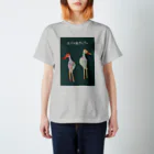 【全盲の絵描き】オバケのタムタムの【全盲の絵描き】鶴 Regular Fit T-Shirt