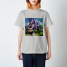 未来アニメスタジオのAIキャラクター2 Regular Fit T-Shirt