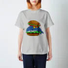 ゆしのサメチーズバーガー スタンダードTシャツ