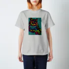 つくしとじゅげむのつくしちゃん(サーモドットターコイズ) Regular Fit T-Shirt