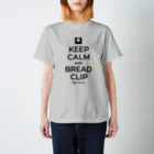 kg_shopのKEEP CALM AND BREAD CLIP [ブラック]  Regular Fit T-Shirt