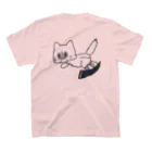 すみすのねこのスノーボードばにら スタンダードTシャツの裏面