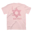 RG Jumble MarketのYB六芒星 Pink スタンダードTシャツの裏面