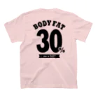 ウサさんの体脂肪率30％ スタンダードTシャツの裏面