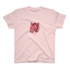 poriporiのpink虎 スタンダードTシャツ