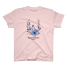 Four_Seasons_PJの青い野の花【A2】 Regular Fit T-Shirt