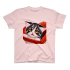 こひさま ショップ - 陽だまりの笑顔のねこのちぇっかー スタンダードTシャツ