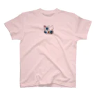 CLOVER-SHOKOのネコ＊なかよし♪　花カラフル スタンダードTシャツ