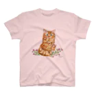 もけけ工房 SUZURI店のすももとミニバラ Regular Fit T-Shirt