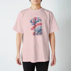  @Petrykivka Japan       💙  💛   ウクライナ伝統画法のピンクディル Regular Fit T-Shirt