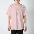 yukino apparel shopの花冠パグ スタンダードTシャツ