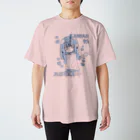 ライカのお店屋さんのKAWAII女の子（空色） Regular Fit T-Shirt