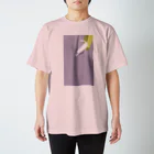 TKMTS STOREの【イラスト】駐輪場の白猫 Regular Fit T-Shirt