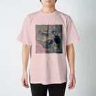 zebran.の波の音ピンク Regular Fit T-Shirt