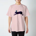 NIKORASU GOのガーリーデザイン「黒ウサギ」（Tシャツ・パーカー・グッズ・ETC） Regular Fit T-Shirt